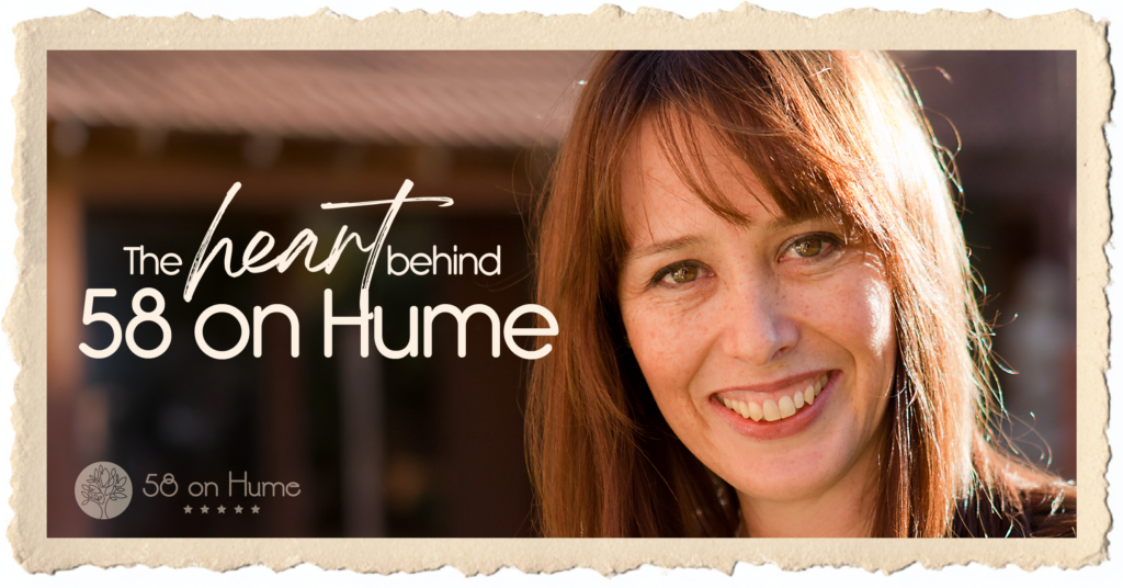 Michelle, owner of boutique guesthouse 58 on Hume in Johannesburg, smiling warmly
